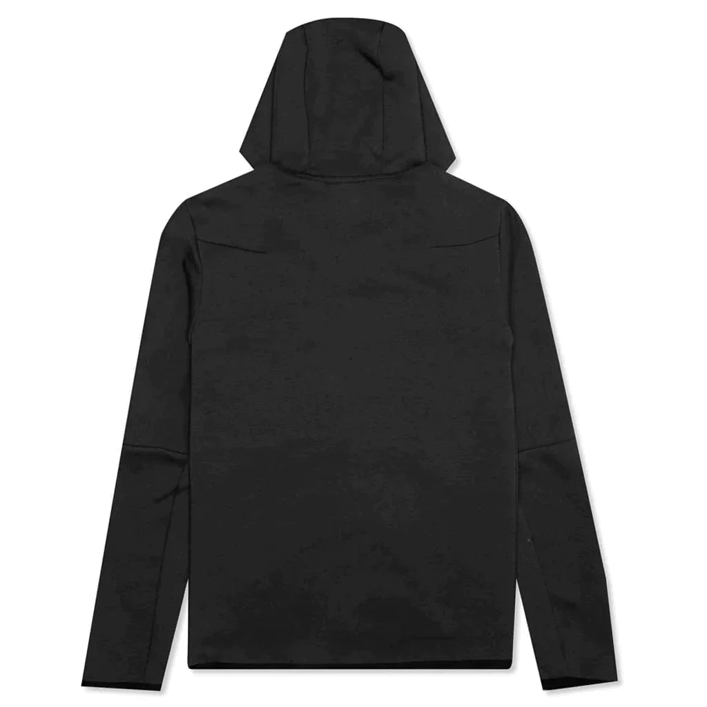 NIKE TECH FLEECE HOODIE - BLACK (NEW SEASON)