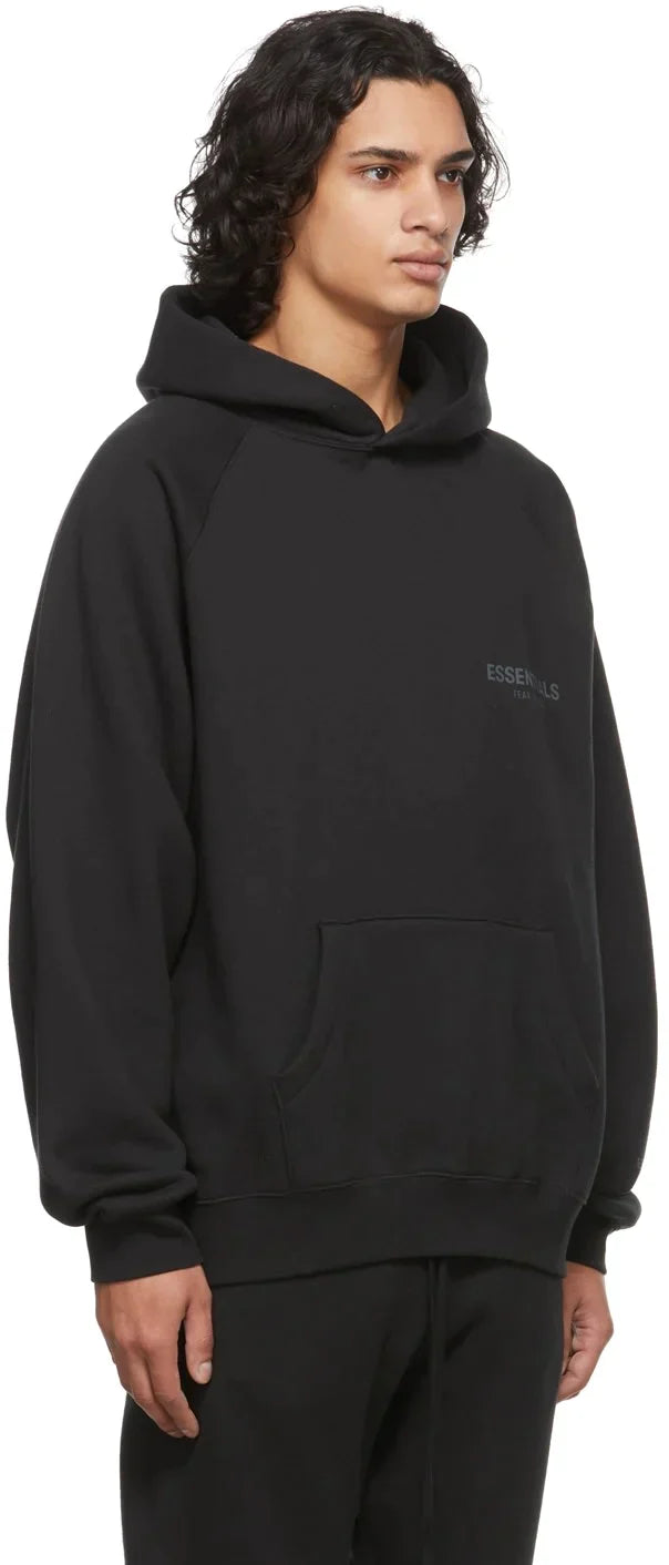 FEAR OF GOD ESSENTIALS CORE PULLOVER HOODIE BLACK