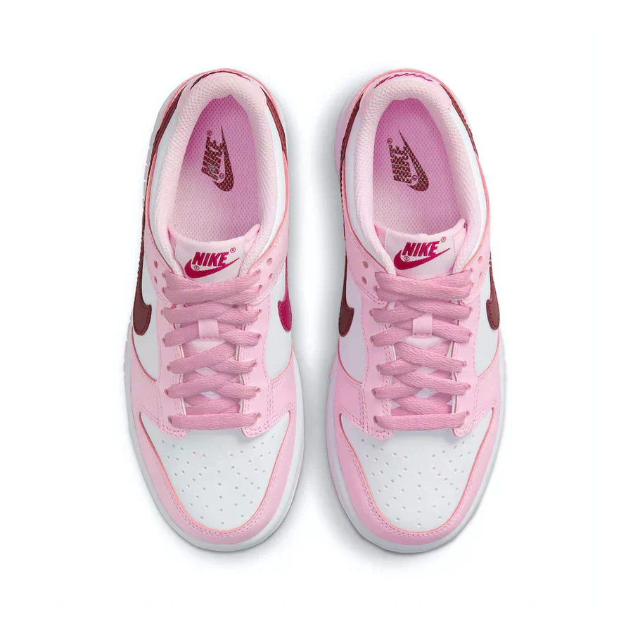 NIKE DUNK LOW PINK FOAM RED WHITE 'VALENTINES DAY' (GS)