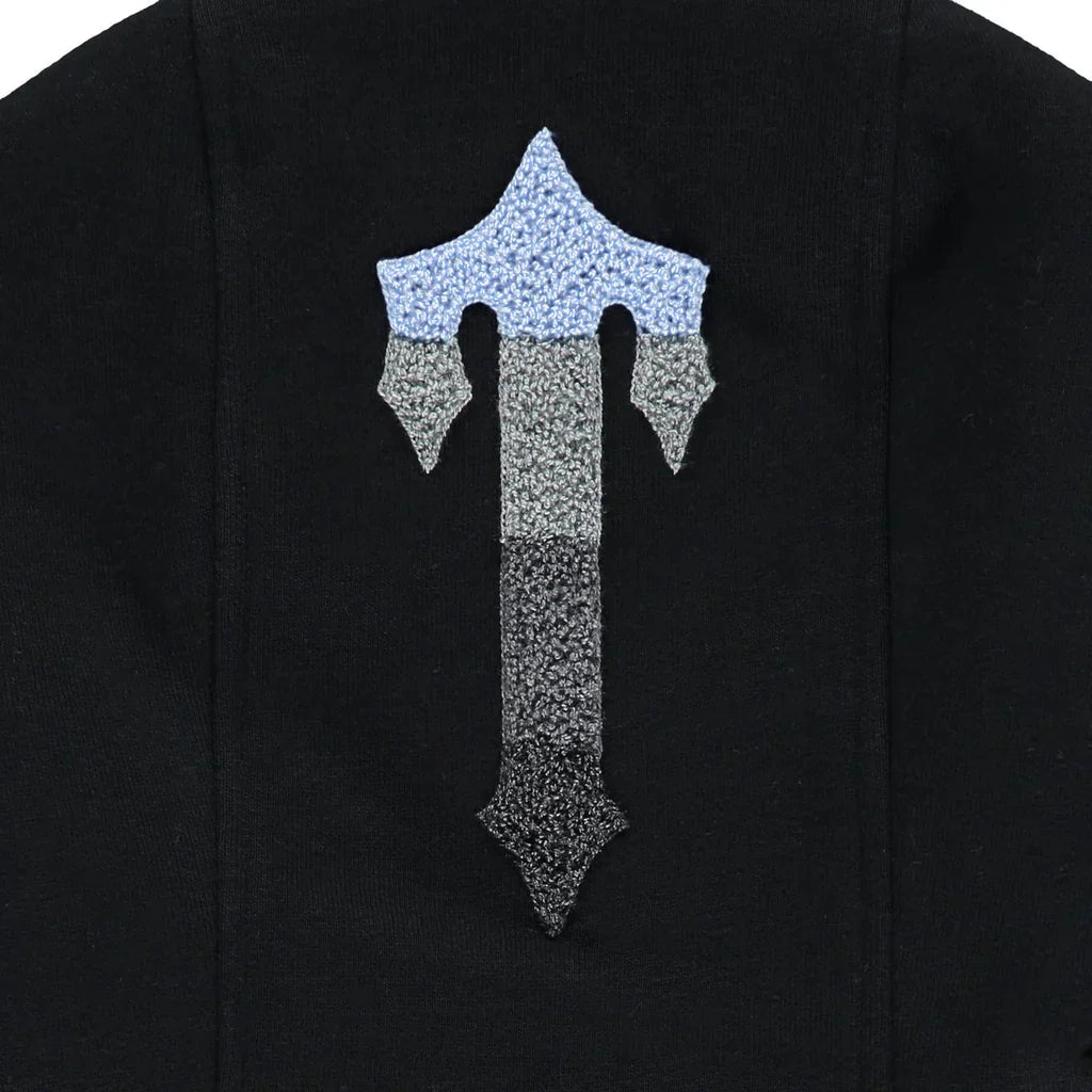 TRAPSTAR CHENILLE DECODED 2.0 HOODED TRACKSUIT - BLACK / ICE BLUE