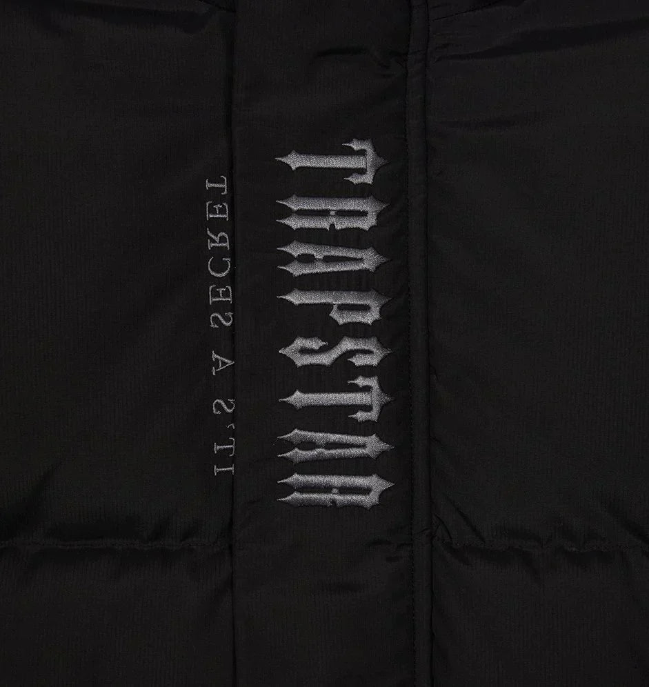 TRAPSTAR DECODED HOODED PUFFER JACKET 2.0 - BLACK