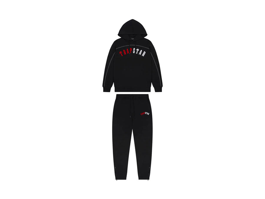 Trapstar Irongate Arch Chenille Hoodie Tracksuit - Infrared Edition