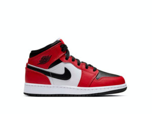 NIKE AIR JORDAN 1 MID CHICAGO BLACK TOE