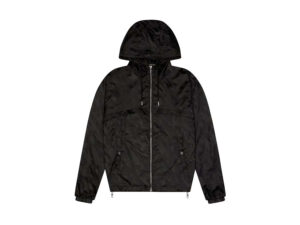 TRAPSTAR IRONGATE T JACQUARD WINDBREAKER JACKET - BLACK
