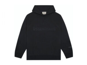 FEAR OF GOD ESSENTIALS SS20 PULLOVER HOODIE BLACK