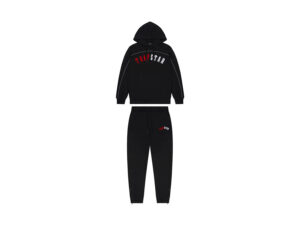 TRAPSTAR IRONGATE ARCH CHENILLE HOODIE TRACKSUIT - INFRARED EDITION