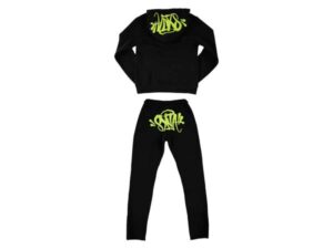 SYNAWORLD 'SYNA LOGO' TRACKSUIT - BLACK/GREEN