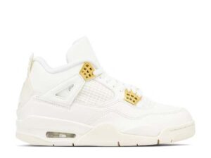 AIR JORDAN 4 RETRO SAIL METALLIC GOLD (W)