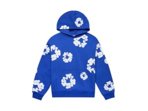 DENIM TEARS THE COTTON WREATH HOODIE ROYAL BLUE