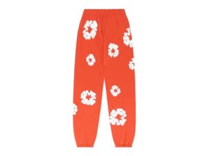 DENIM TEARS THE COTTON WREATH JOGGERS ORANGE