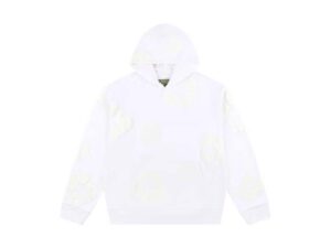 DENIM TEARS MONO COTTON WREATH HOODIE WHITE