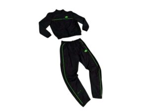 SYNAWORLD ‘SYNA LOGO’ SHELL TRACKSUIT - BLACK/GREEN